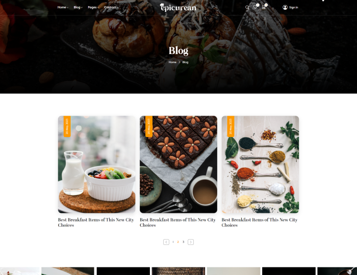 Epicurean - Food & Restaurant Html Template