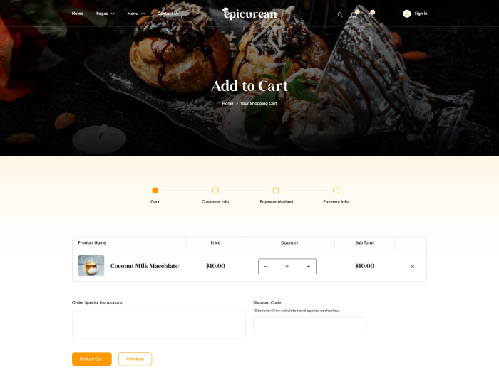 Epicurean - Food & Restaurant Html Template