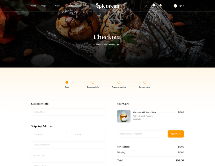 Epicurean - Food & Restaurant Html Template