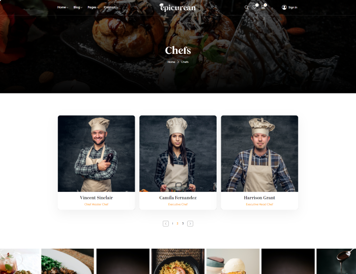 Epicurean - Food & Restaurant Html Template