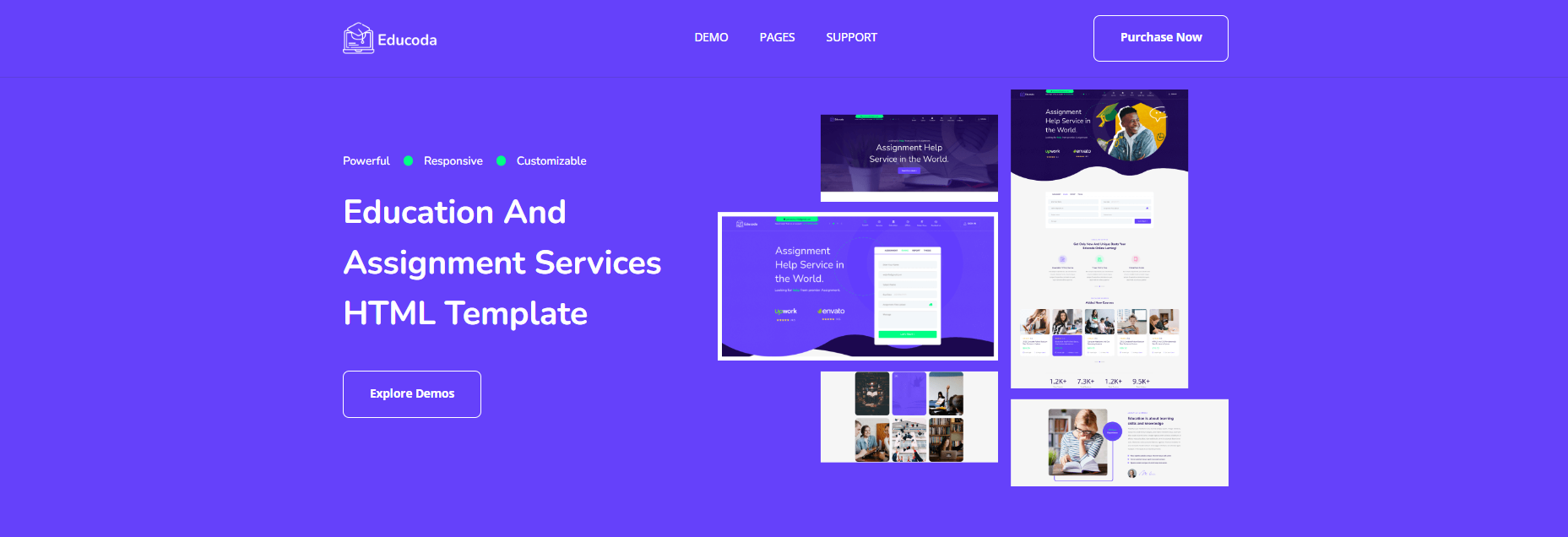 Educoda - Education and Assignment Services HTML Template