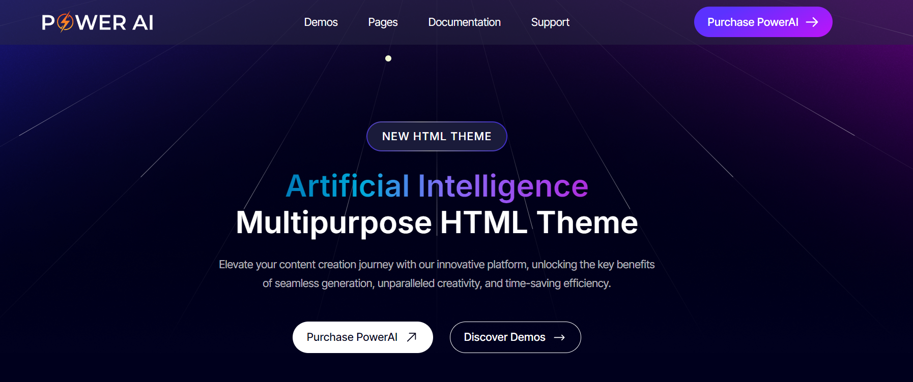 Power AI - Artificial Intelligence Multipurpose Website HTML Template