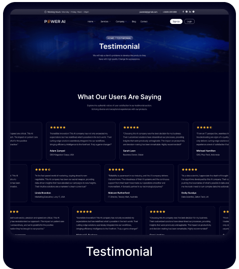 Power AI - Artificial Intelligence Multipurpose Website HTML Template